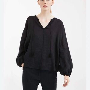 MaxMara Weekend Calotta Black Blouse